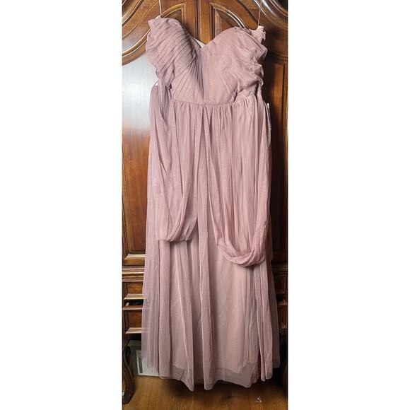 BIRDY GREY Christina Convertible Dress Maxi Sandy Mauve Plus Size 3X Bridesmaid - Picture 7 of 16